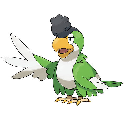 Squawkabilly-green-plumage